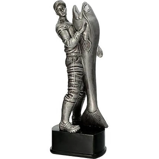 Sumec - Víťazná trofej pre rybára na podstavci s vlastným textom: 25 cm