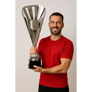 Pohár strieborný Exclusive - výška: 69 cm/ ø kalicha: 27 cm
