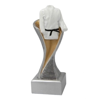 Bojové športy - Víťazná trofej na podstavci s vlastným textom: 14,5 cm - zlatá