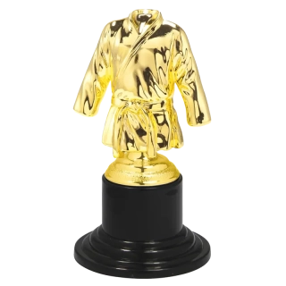 Trofej Kimono Bojové športy 10cm zlatá